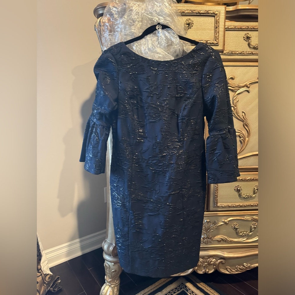Aiden Woman’s Blue Metallic Dress